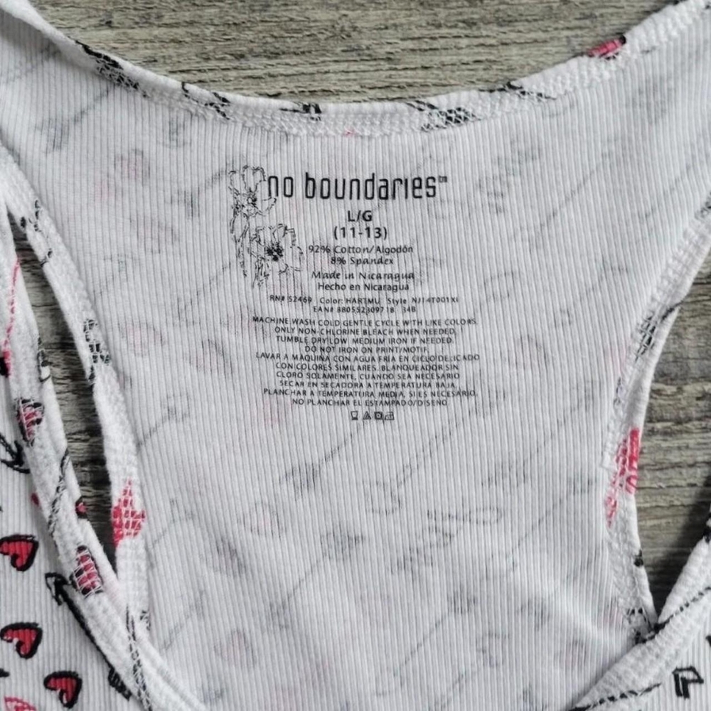 Vintage Y2K Punk scene emo No Boundaries racerback tank top - Picture 4 of 4